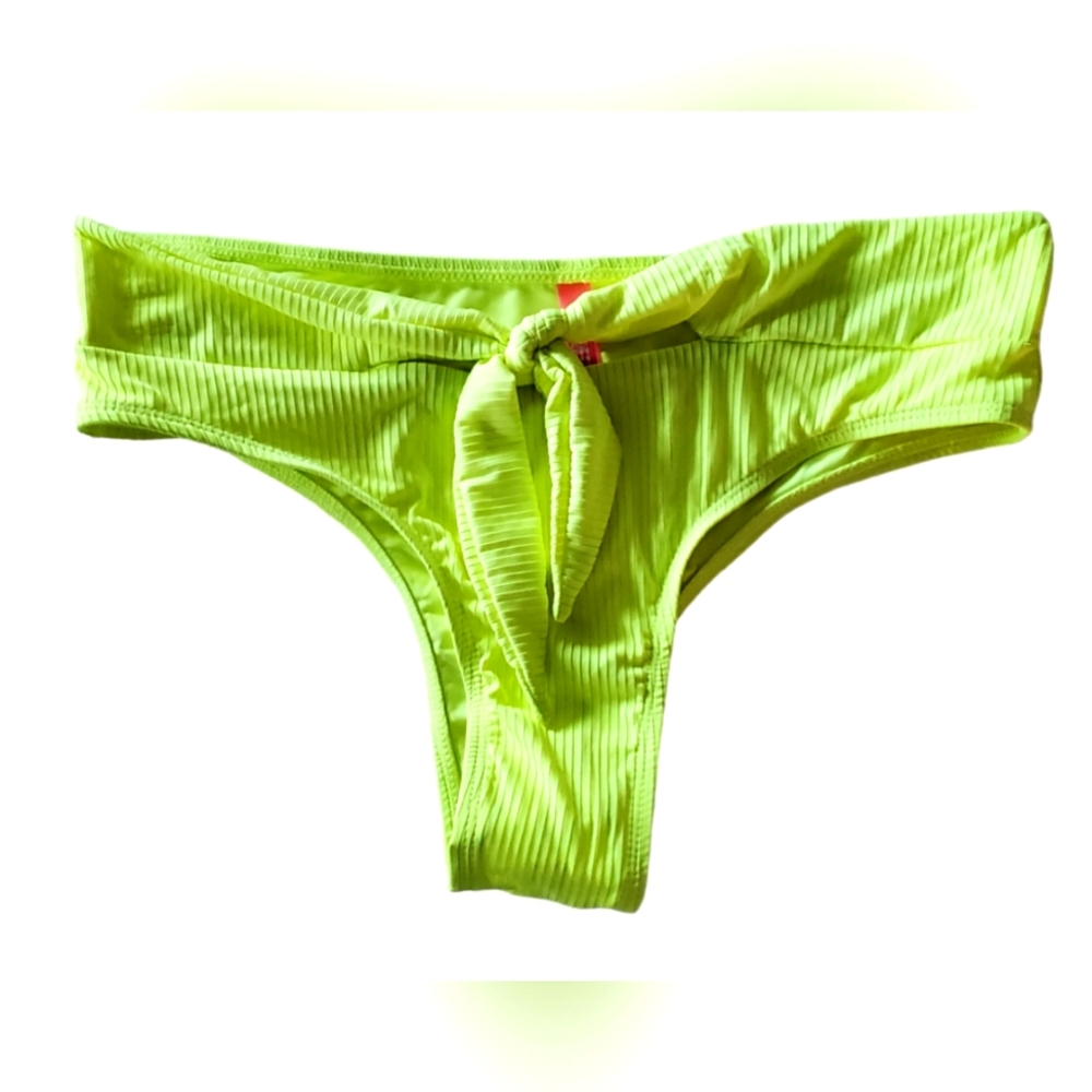 YMI neon yellow bikini swimwear bottom,‎ Size Large - NWT